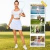 imageLittle Donkey Andy Womens Pleated Tennis Skirts Athletic Golf Skorts High Waisted Casual Workout Sports Running SkirtsBwhite