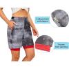 imageLittle Donkey Andy Womens Quick Dry Board Shorts 9quot Lightweight Stretch Swim Beach Shorts with Liner and PocketsBlack Tie Dye
