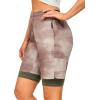imageLittle Donkey Andy Womens Quick Dry Board Shorts 9quot Lightweight Stretch Swim Beach Shorts with Liner and PocketsKhaki Tie Dye