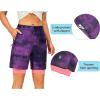 imageLittle Donkey Andy Womens Quick Dry Board Shorts 9quot Lightweight Stretch Swim Beach Shorts with Liner and PocketsWillowherb Tie Dye