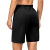 imageLittle Donkey Andy Womens Quick Dry Cool Running Shorts Stretch Lightweight Jogger Athletic Hiking Capri PantAblack