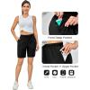 imageLittle Donkey Andy Womens Quick Dry Cool Running Shorts Stretch Lightweight Jogger Athletic Hiking Capri PantAblack