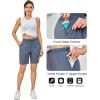 imageLittle Donkey Andy Womens Quick Dry Cool Running Shorts Stretch Lightweight Jogger Athletic Hiking Capri PantAgrey