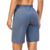 imageLittle Donkey Andy Womens Quick Dry Cool Running Shorts Stretch Lightweight Jogger Athletic Hiking Capri PantAgrey