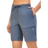 imageLittle Donkey Andy Womens Quick Dry Cool Running Shorts Stretch Lightweight Jogger Athletic Hiking Capri PantAgrey