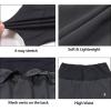 imageLittle Donkey Andy Womens QuickDry Running Shorts High Waist Stretch Workout Hiking Bicycle Athletic Shorts with LinerB3builtin Boxer Gray