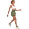 imageLittle Donkey Andy Womens QuickDry Running Shorts High Waist Stretch Workout Hiking Bicycle Athletic Shorts with LinerB6builtin Boxer Sage