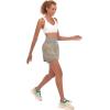 imageLittle Donkey Andy Womens QuickDry Running Shorts High Waist Stretch Workout Hiking Bicycle Athletic Shorts with LinerB7builtin Boxer Khaki1
