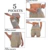 imageLittle Donkey Andy Womens QuickDry Running Shorts High Waist Stretch Workout Hiking Bicycle Athletic Shorts with LinerB7builtin Boxer Khaki1