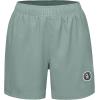 imageLittle Donkey Andy Womens QuickDry Running Shorts High Waist Stretch Workout Hiking Bicycle Athletic Shorts with LinerC10builtin Brief Light Gray