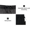 imageLittle Donkey Andy Womens QuickDry Running Shorts High Waist Stretch Workout Hiking Bicycle Athletic Shorts with LinerC1builtin Brief Black