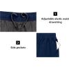 imageLittle Donkey Andy Womens QuickDry Running Shorts High Waist Stretch Workout Hiking Bicycle Athletic Shorts with LinerC2builtin Briefblue