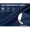 imageLittle Donkey Andy Womens QuickDry Running Shorts High Waist Stretch Workout Hiking Bicycle Athletic Shorts with LinerC2builtin Briefblue
