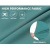 imageLittle Donkey Andy Womens QuickDry Running Shorts High Waist Stretch Workout Hiking Bicycle Athletic Shorts with LinerC9builtin Brief Pagoda Blue