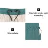 imageLittle Donkey Andy Womens QuickDry Running Shorts High Waist Stretch Workout Hiking Bicycle Athletic Shorts with LinerC9builtin Brief Pagoda Blue