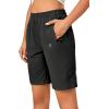 imageLittle Donkey Andy Womens Stretch Hiking Shorts Quick Dry Lightweight Athletic Shorts for Running GolfBlack
