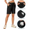 imageLittle Donkey Andy Womens Stretch Hiking Shorts Quick Dry Lightweight Athletic Shorts for Running GolfBlack