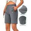 imageLittle Donkey Andy Womens Stretch Hiking Shorts Quick Dry Lightweight Athletic Shorts for Running GolfGrey