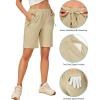 imageLittle Donkey Andy Womens Stretch Hiking Shorts Quick Dry Lightweight Athletic Shorts for Running GolfKhaki