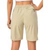 imageLittle Donkey Andy Womens Stretch Hiking Shorts Quick Dry Lightweight Athletic Shorts for Running GolfKhaki