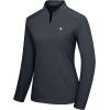 imageLittle Donkey Andy Womens UPF50 Shirts 14 Zip Long Sleeve Pullover Quick Dry Lightweight Golf Hiking Tops Rash GuardGrey