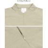 imageLittle Donkey Andy Womens UPF50 Shirts 14 Zip Long Sleeve Pullover Quick Dry Lightweight Golf Hiking Tops Rash GuardLight Khaki