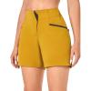 imageLittle Donkey Andy 5 Inch Inseam Nylon Shorts for Women Stretch Quick Dry Shorts for Hiking Travel CasualYellow