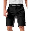 imageLittle Donkey Andy Mens Hiking Cargo Shorts Stretch Quick Dry Tactical Shorts Outdoor Travel Fishing Camping Casual ShortsBlack