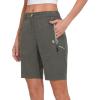 imageLittle Donkey Andy Womens 9 Inches Shorts Lightweight Quick Dry Stretch Hiking Golf TravelCarbon Heather