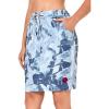 imageLittle Donkey Andy Womens Athletic Golf Tennis Skort Buildin Shorts Sports Skirt with PocketsGray Floral