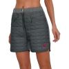 imageLittle Donkey Andy Womens Lightweight Quilted Puffer Shorts Winter Warm Outdoor Hiking RunningGrey