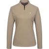 imageLittle Donkey Andy Womens UPF50 Shirts 14 Zip Long Sleeve Pullover Quick Dry Lightweight Golf Hiking Tops Rash GuardDark Khaki