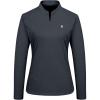 imageLittle Donkey Andy Womens UPF50 Shirts 14 Zip Long Sleeve Pullover Quick Dry Lightweight Golf Hiking Tops Rash GuardGrey