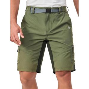 imageLittle Donkey Andy Mens Hiking Cargo Shorts Stretch Quick Dry Tactical Shorts Outdoor Travel Fishing Camping Casual ShortsSage