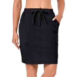 imageLittle Donkey Andy Womens Athletic Golf Tennis Skort Buildin Shorts Sports Skirt with PocketsBlack