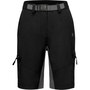 imageLittle Donkey Andy Womens Lightweight Quick Dry Hiking Shorts Golf Shorts Zippered PocketsBlack