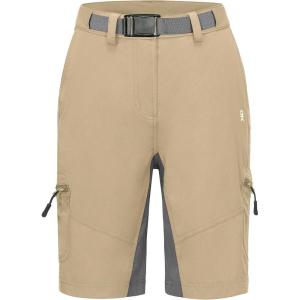 imageLittle Donkey Andy Womens Lightweight Quick Dry Hiking Shorts Golf Shorts Zippered PocketsKhaki