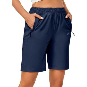 imageLittle Donkey Andy Womens Stretch Hiking Shorts Quick Dry Lightweight Athletic Shorts for Running GolfNavy Blue