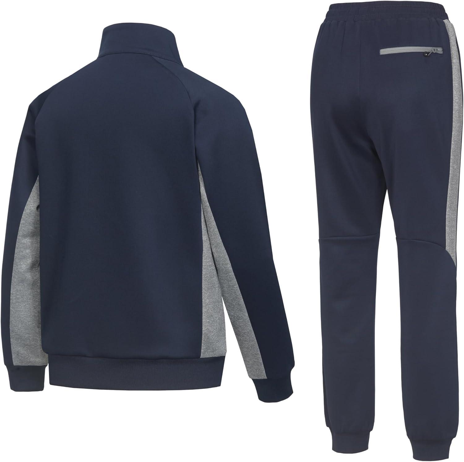 imageLittle Donkey Andy Boys Quick Dry Tracksuits Stretch Durable Sweet Suit for Boys Breathable Boys ActivewearDeep Blue