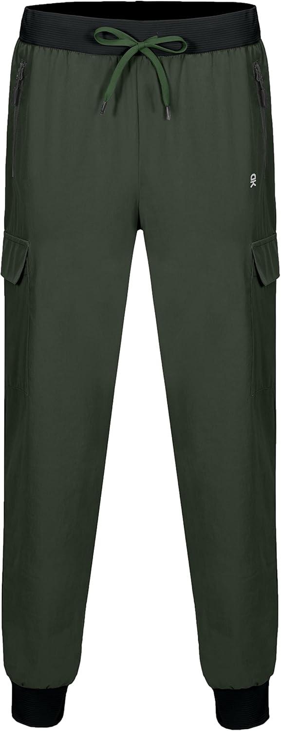imageLittle Donkey Andy Mens Lightweight Hiking Pants Quick Dry Cargo Joggers with Zipper Pockets