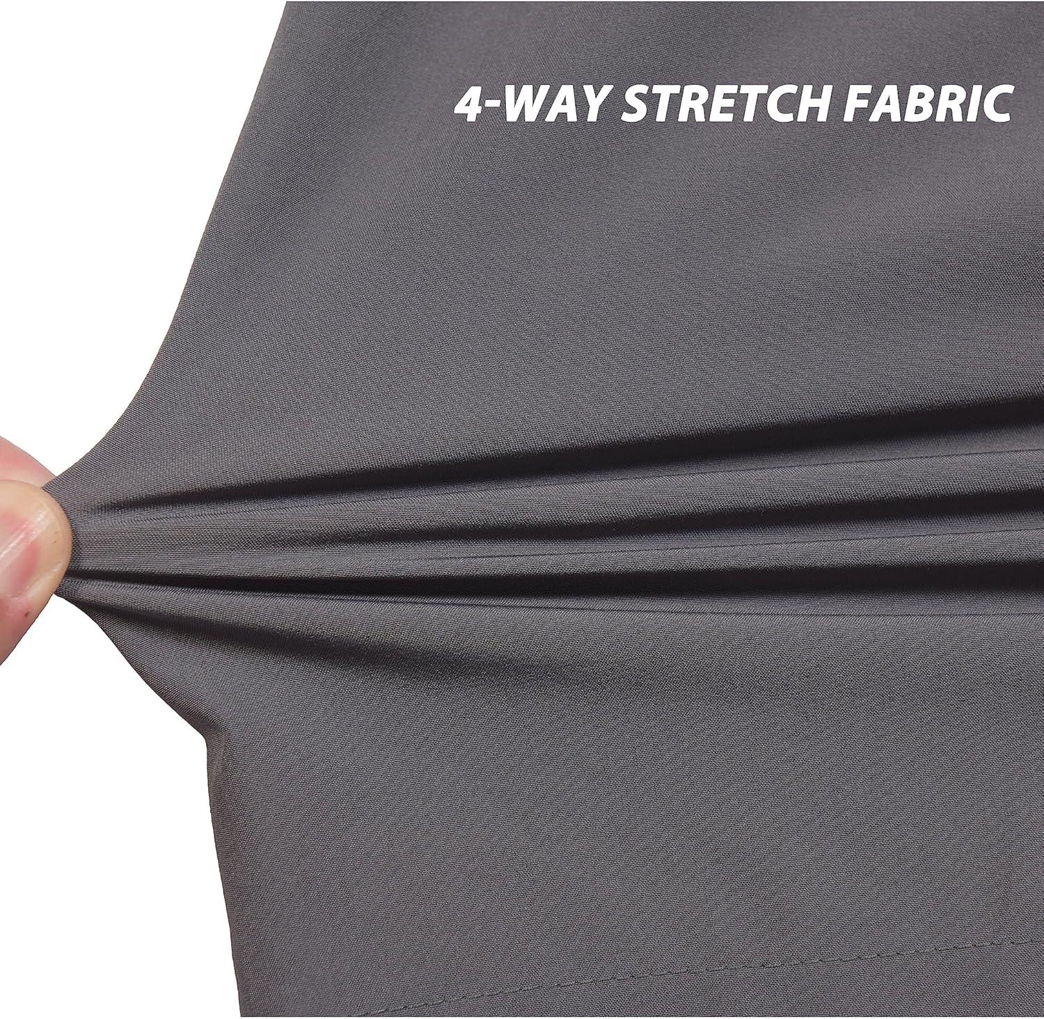 imageLittle Donkey Andy Mens Stretch Convertible Pants ZipOff Lightweight QuickDry Hiking Fishing Travel PantsCapris Grey
