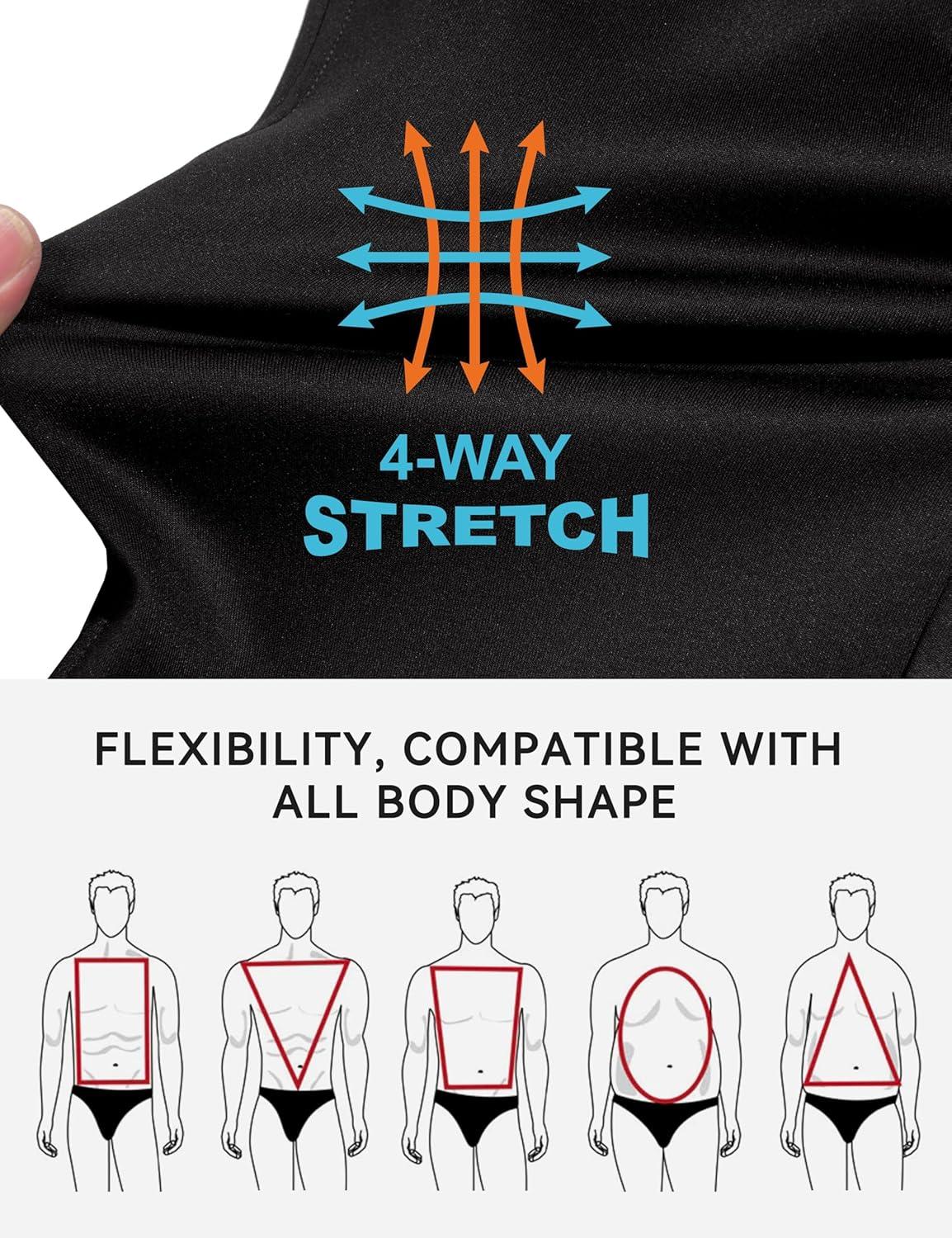 imageLittle Donkey Andy Quick Dry Mens Track Suits 2 Piece Set Stretch Durable Jogging Suit for Men Breathable SweatsuitsBlack