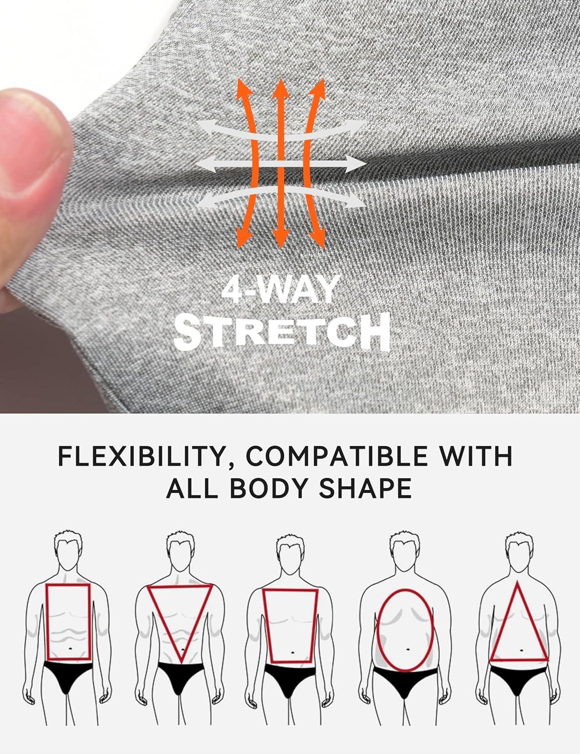 imageLittle Donkey Andy Quick Dry Mens Track Suits 2 Piece Set Stretch Durable Jogging Suit for Men Breathable SweatsuitsRaglanlight Grey