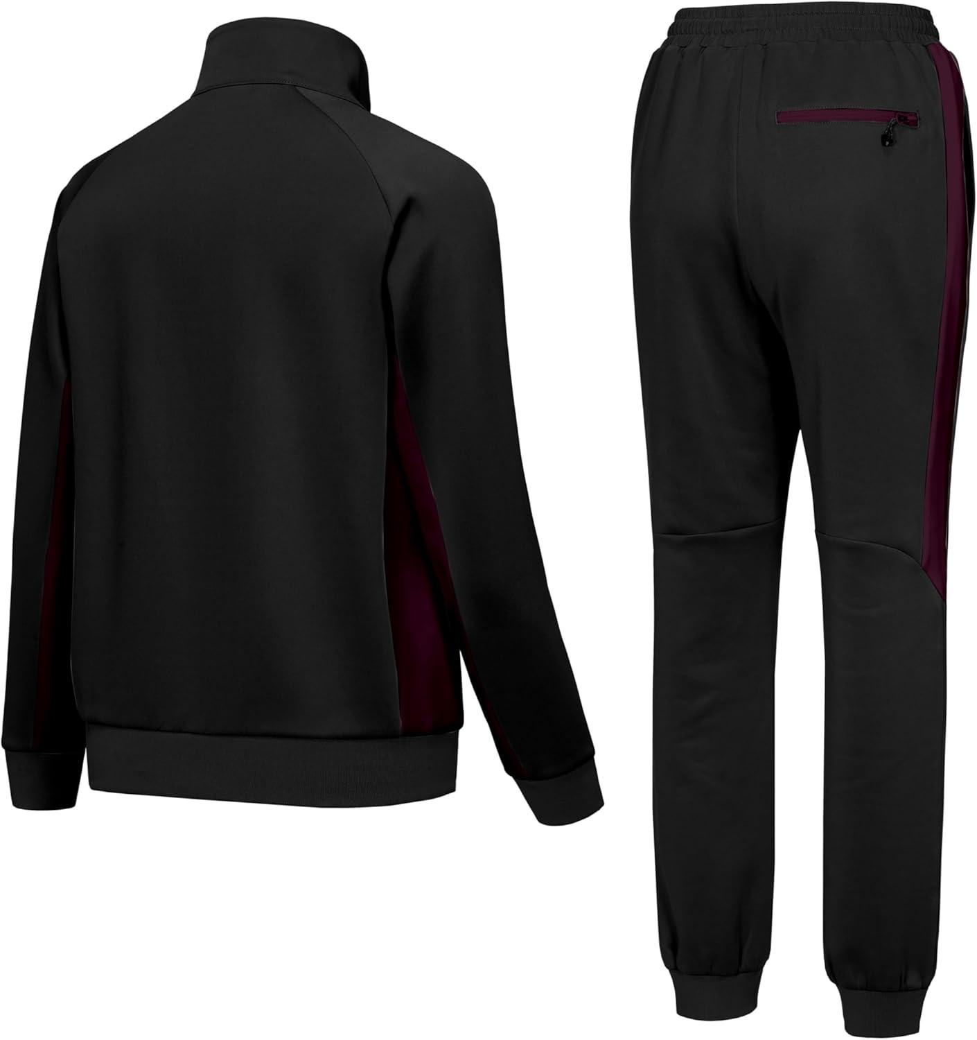 imageLittle Donkey Andy Quick Dry Sweatsuits for Girls Durable Stretch Girls Tracksuit for Outdoor Travel JoggingBlack