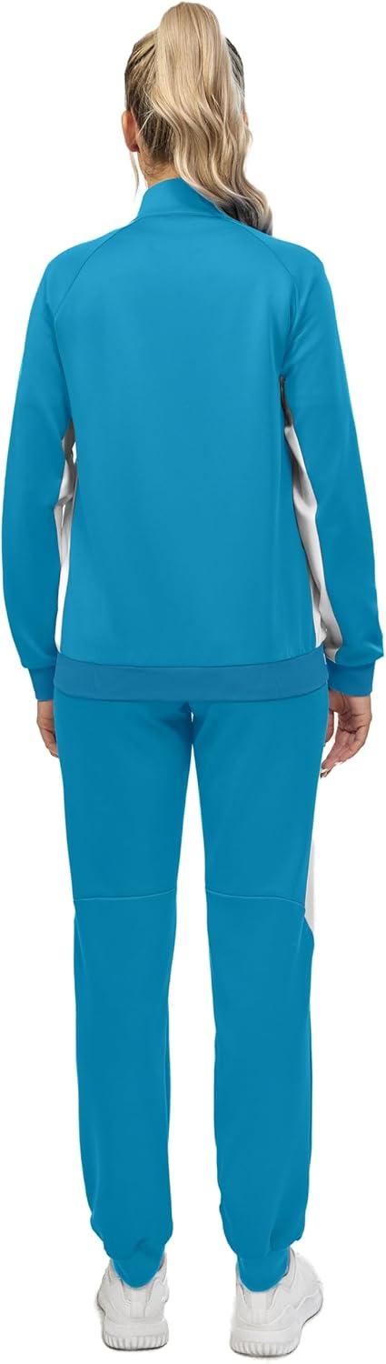 imageLittle Donkey Andy Quick Dry Track Suits for Women Set Stretch Breathable Womens Sweatsuit Outfits Durable Lounge SetRaglansky Blue