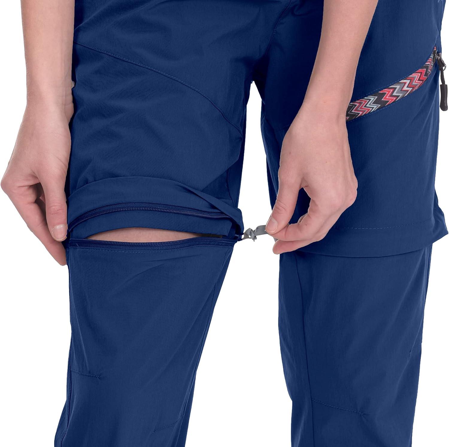 imageLittle Donkey Andy Womens Hiking Zip Off Capri Pants Lightweight Quick Dry UPF 50 Convertible Shorts with 4 PocketsCapris Dark Blue