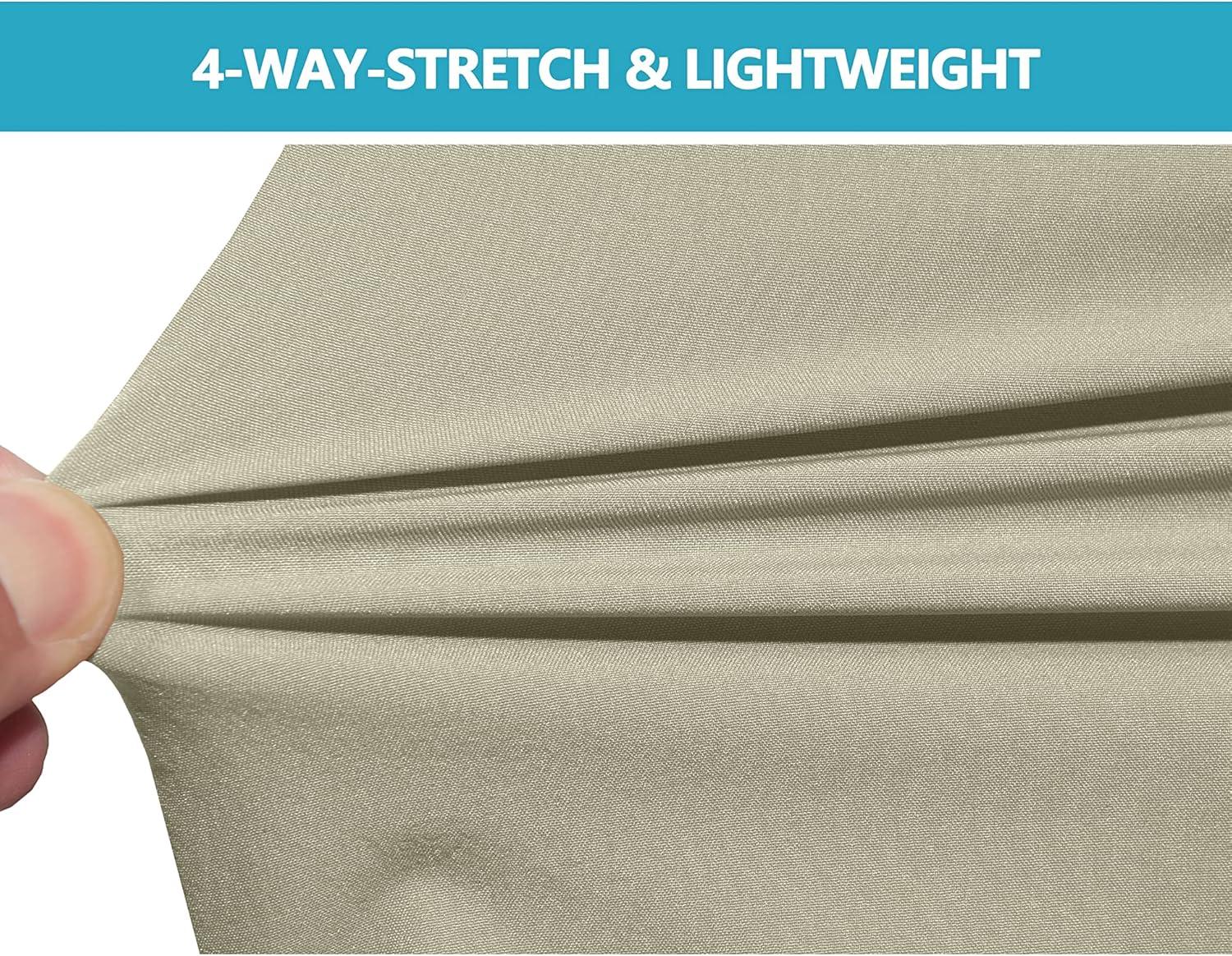 imageLittle Donkey Andy Womens Quick Dry Capri 34 Hiking Lightweight Stretch WaterResistant Pants Golf CasualLight Khaki