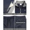 imageLittle Donkey Andy Boys Quick Dry Tracksuits Stretch Durable Sweet Suit for Boys Breathable Boys ActivewearDeep Blue
