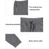 imageLittle Donkey Andy Mens Jogger Pants Sweatpants with Zipper Pockets Tapered Athletic Pants for Men Running Gym WorkoutGrey