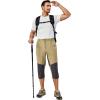 imageLittle Donkey Andy Mens Quick Dry 34 Pants Capri Shorts Lightweight Hiking Running Travel CasualSlate Khaki